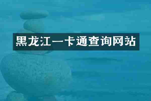 黑龙江一卡通查询网站