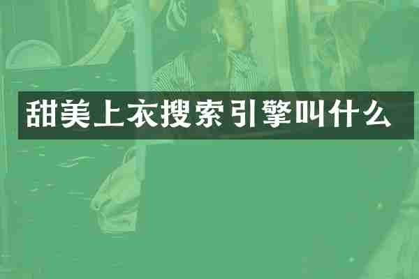 甜美上衣搜索引擎叫什么