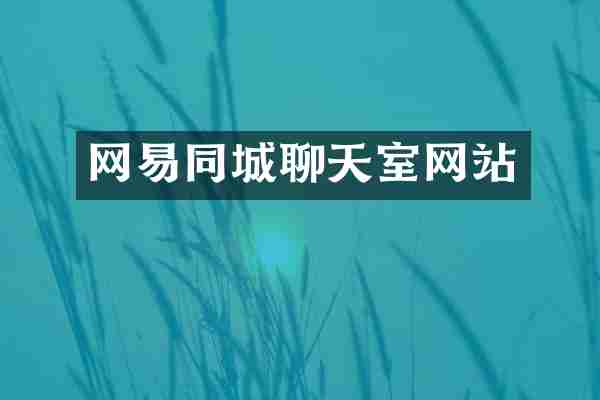网易同城聊天室网站