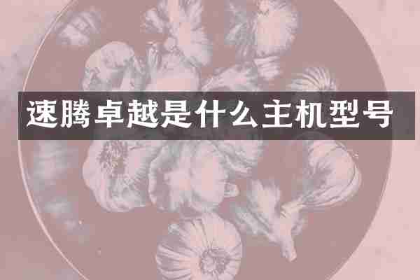 速腾卓越是什么主机型号