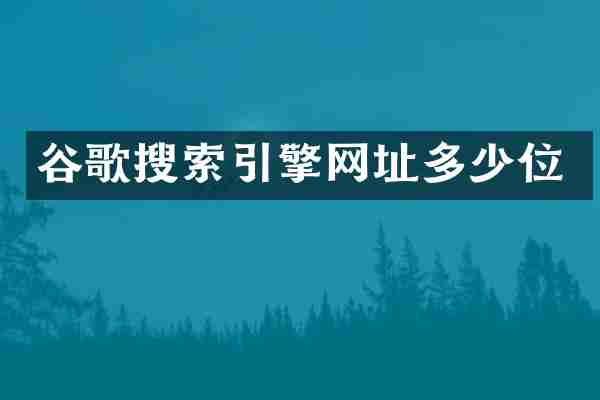 谷歌搜索引擎网址多少位