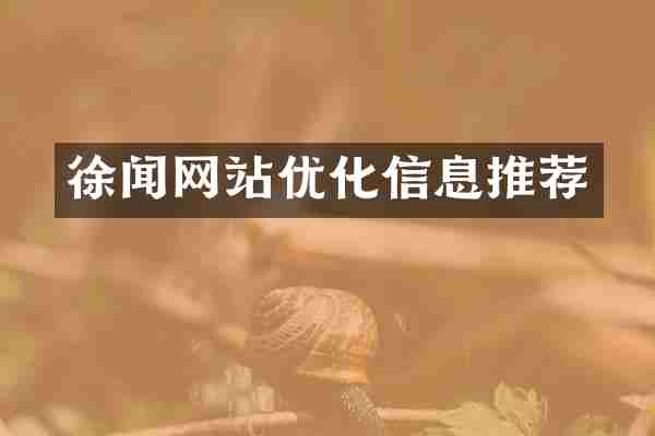 徐闻网站优化信息推荐