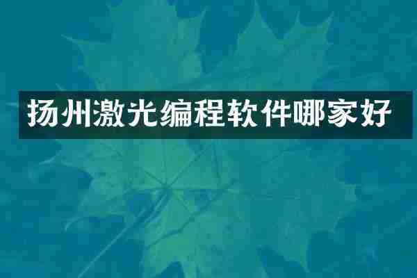 扬州激光编程软件哪家好