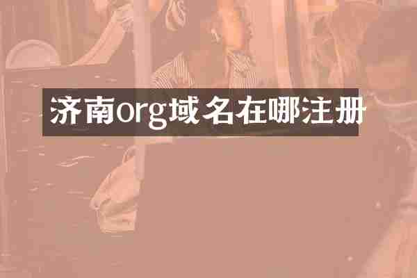济南org域名在哪注册