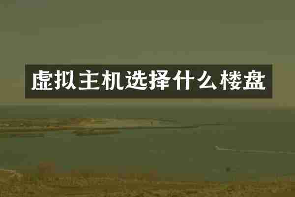 虚拟主机选择什么楼盘