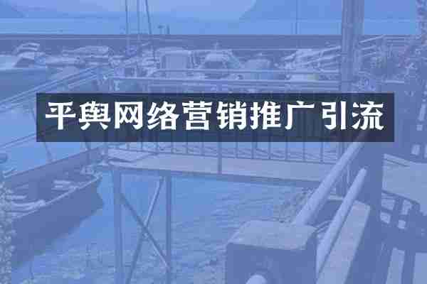 平舆网络营销推广引流