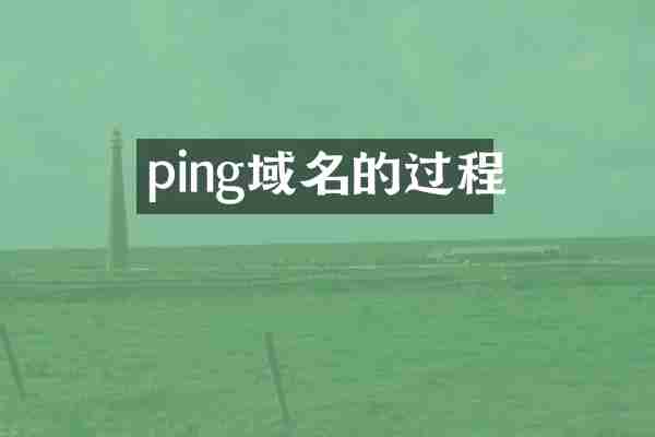 ping域名的过程