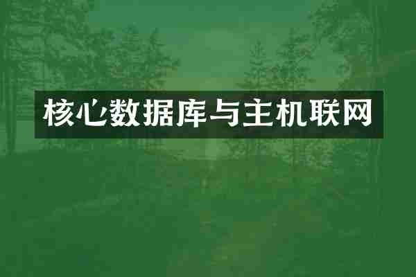 核心数据库与主机联网