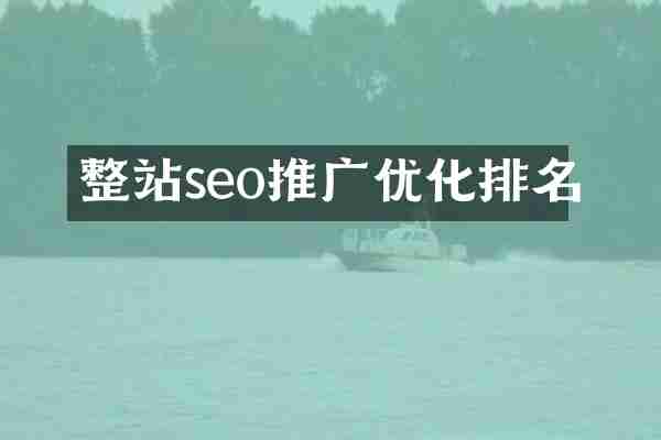 整站seo推广优化排名
