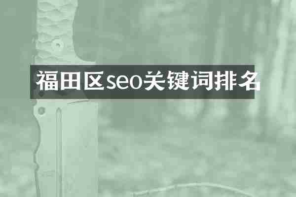 福田区seo关键词排名