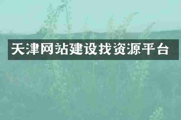 天津网站建设找资源平台
