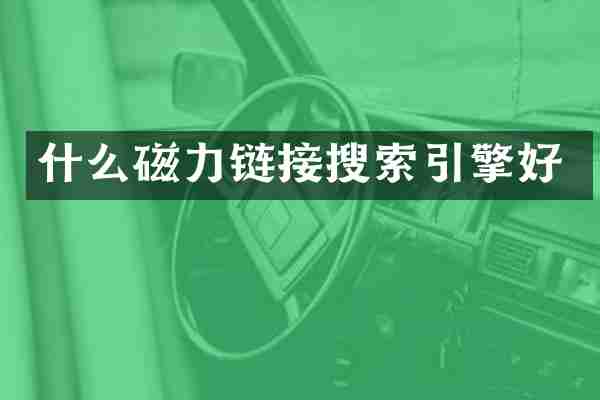 什么磁力链接搜索引擎好
