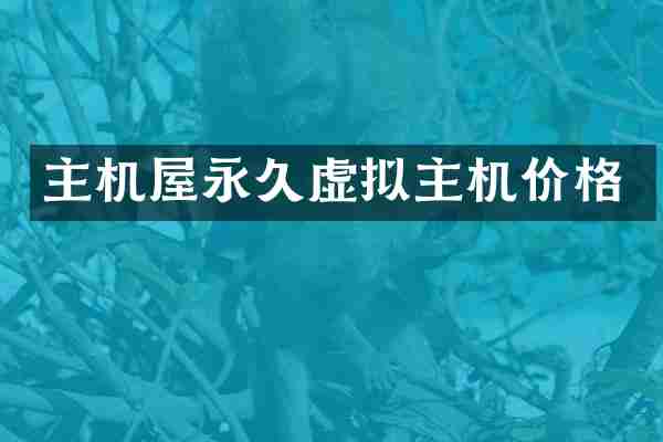 主机屋永久虚拟主机价格