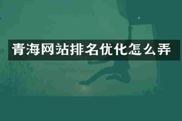 青海网站排名优化怎么弄