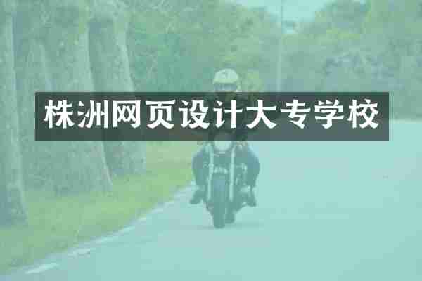 株洲网页设计大专学校
