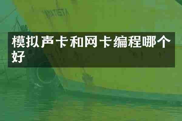 模拟声卡和网卡编程哪个好