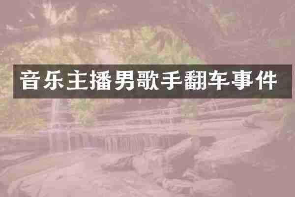 音乐主播男歌手翻车事件