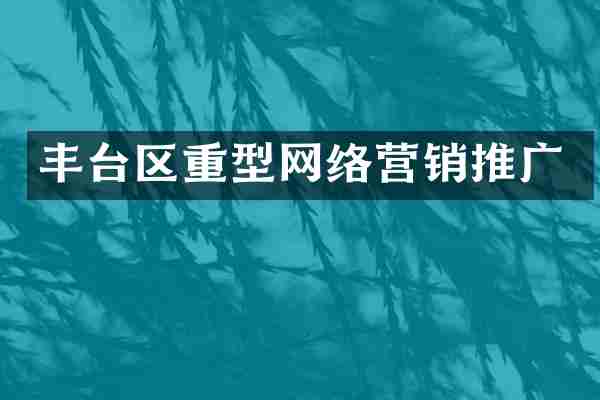 丰台区重型网络营销推广