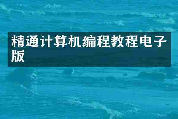 精通计算机编程教程电子版