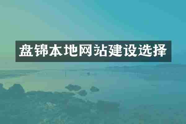 盘锦本地网站建设选择
