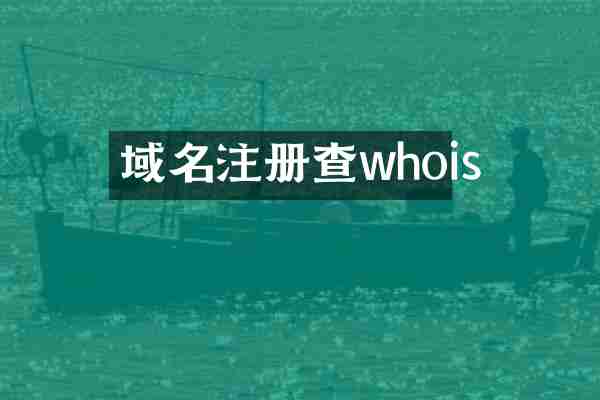 域名注册查whois