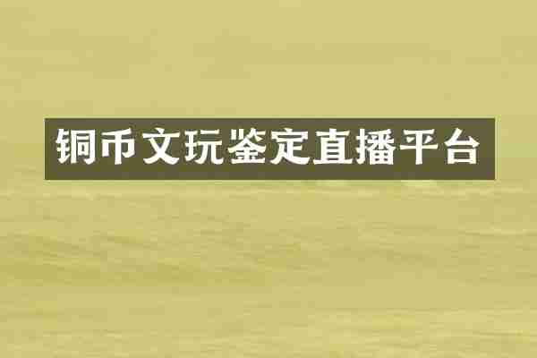 铜币文玩鉴定直播平台