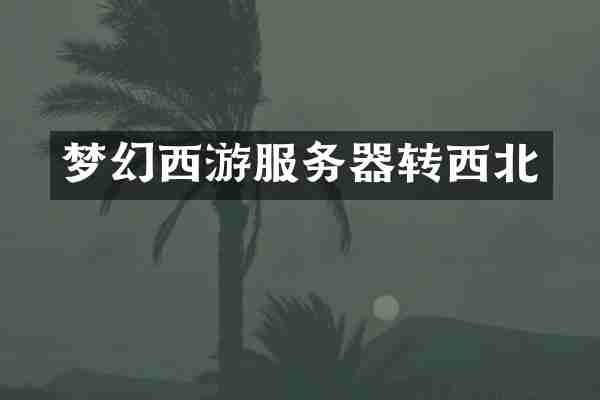 梦幻西游服务器转西北