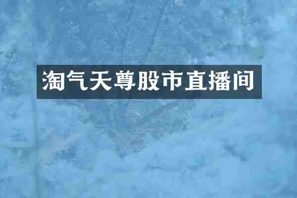 淘气天尊股市直播间