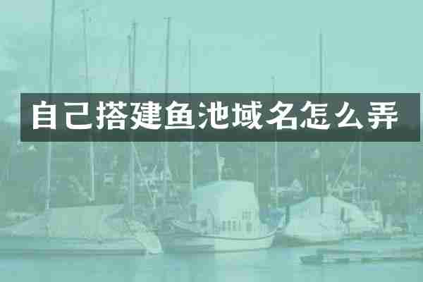 自己搭建鱼池域名怎么弄