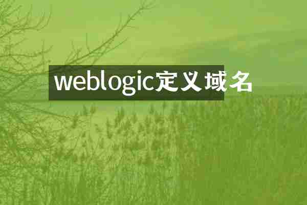 weblogic定义域名