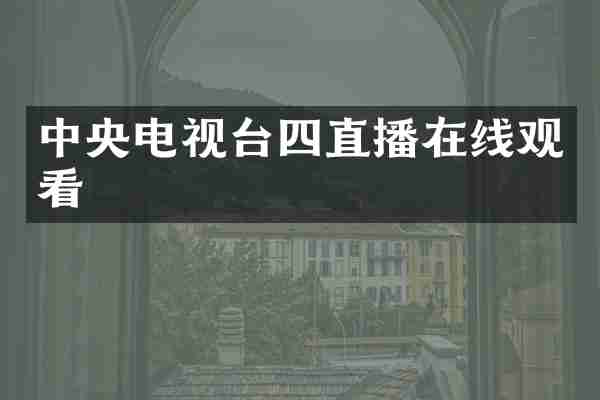 中央电视台四直播在线观看