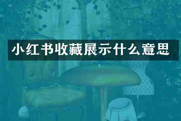 小红书收藏展示什么意思