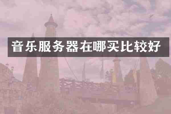 音乐服务器在哪买比较好