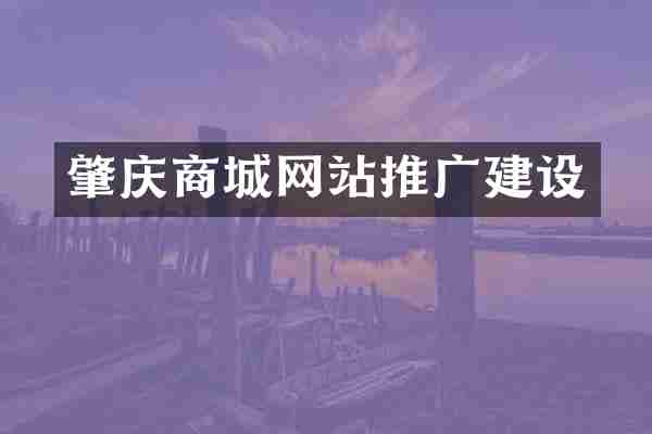 肇庆商城网站推广建设