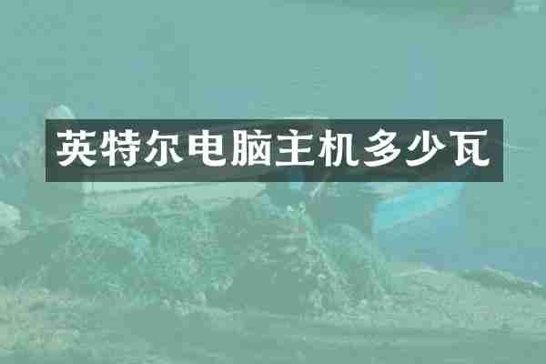 英特尔电脑主机多少瓦