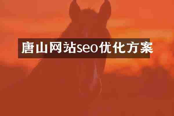 唐山网站seo优化方案