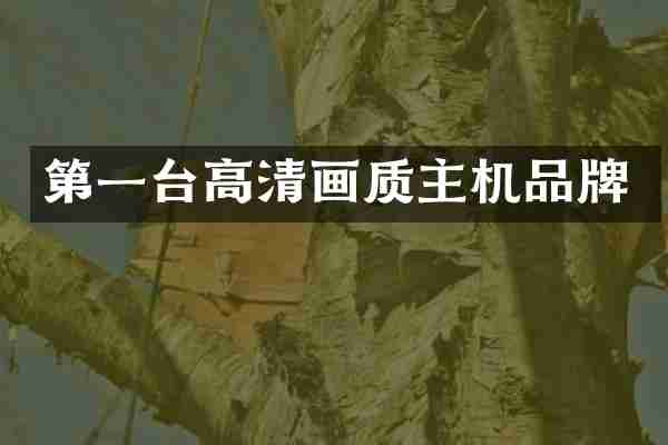 第一台高清画质主机品牌