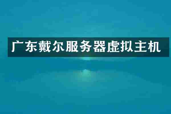 广东戴尔服务器虚拟主机