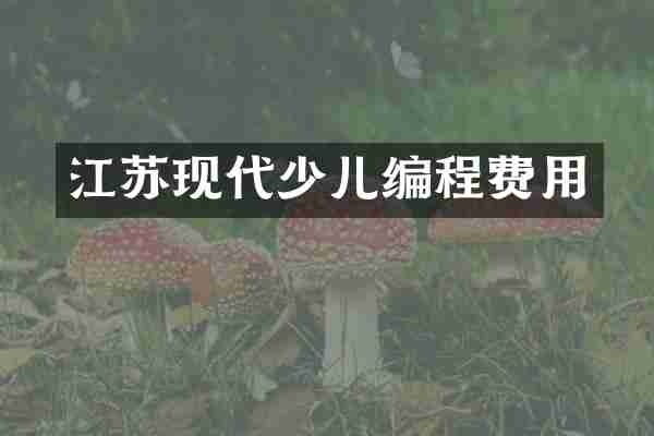 江苏现代少儿编程费用