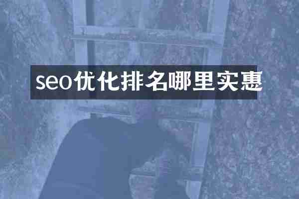 seo优化排名哪里实惠