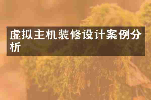 虚拟主机装修设计案例分析