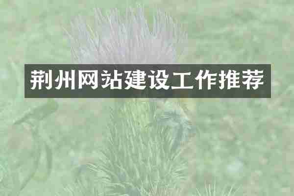荆州网站建设工作推荐
