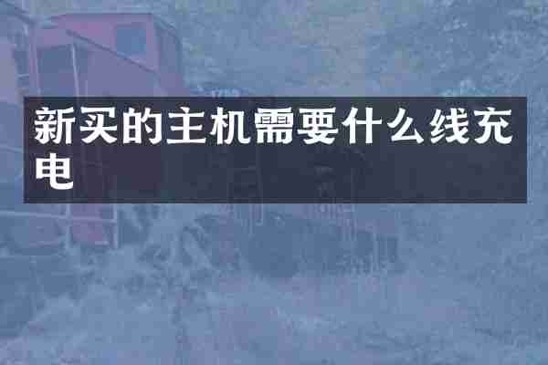 新买的主机需要什么线充电