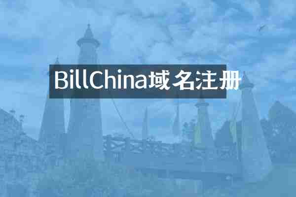 BillChina域名注册