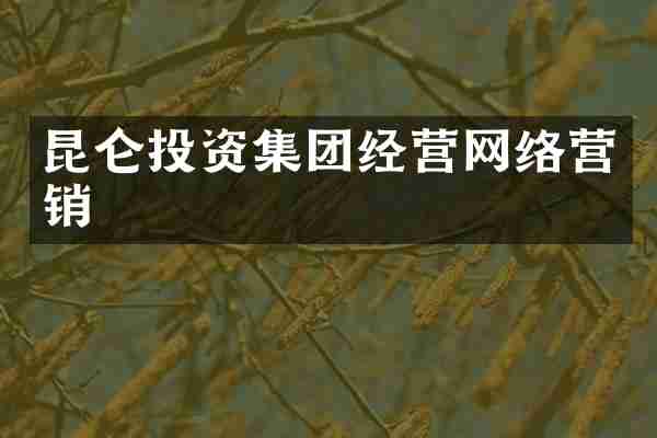 昆仑投资集团经营网络营销