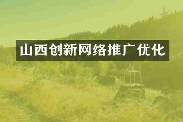 山西创新网络推广优化