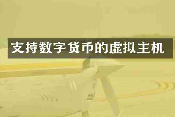 支持数字货币的虚拟主机