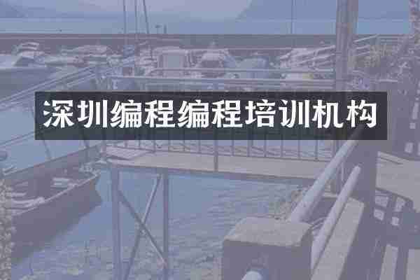 深圳编程编程培训机构