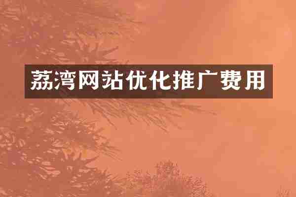 荔湾网站优化推广费用