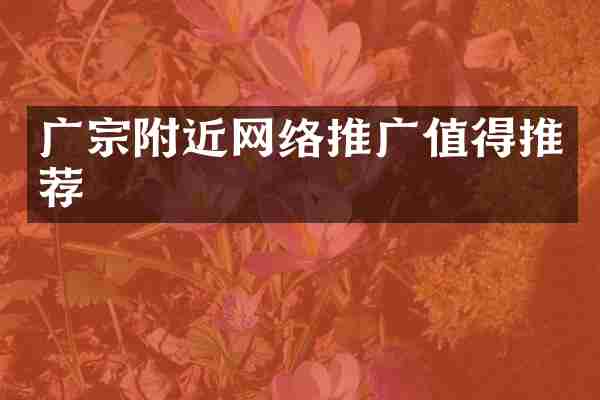 广宗附近网络推广值得推荐